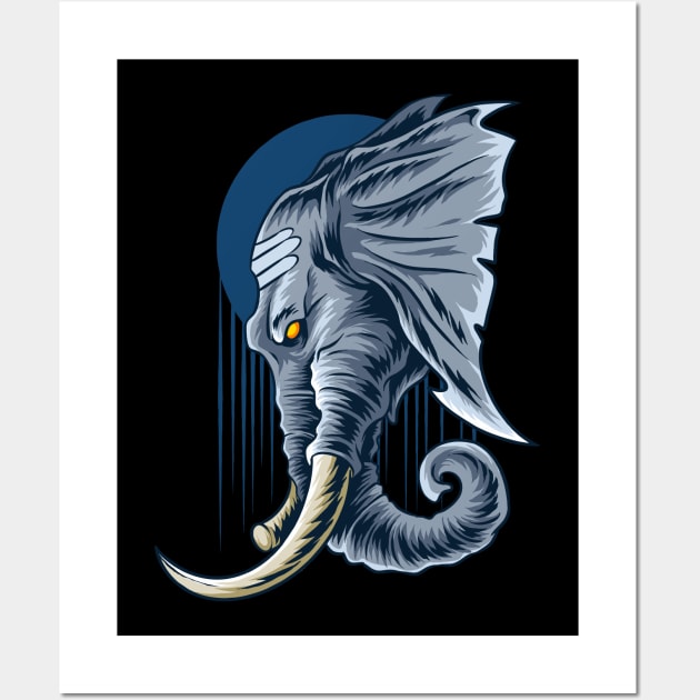 Elephant Wall Art by Norzeatic